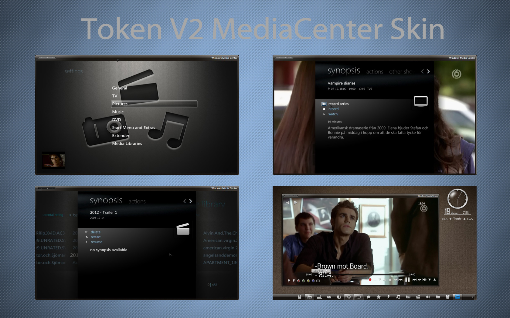 Token V2 MediaCenter Skin