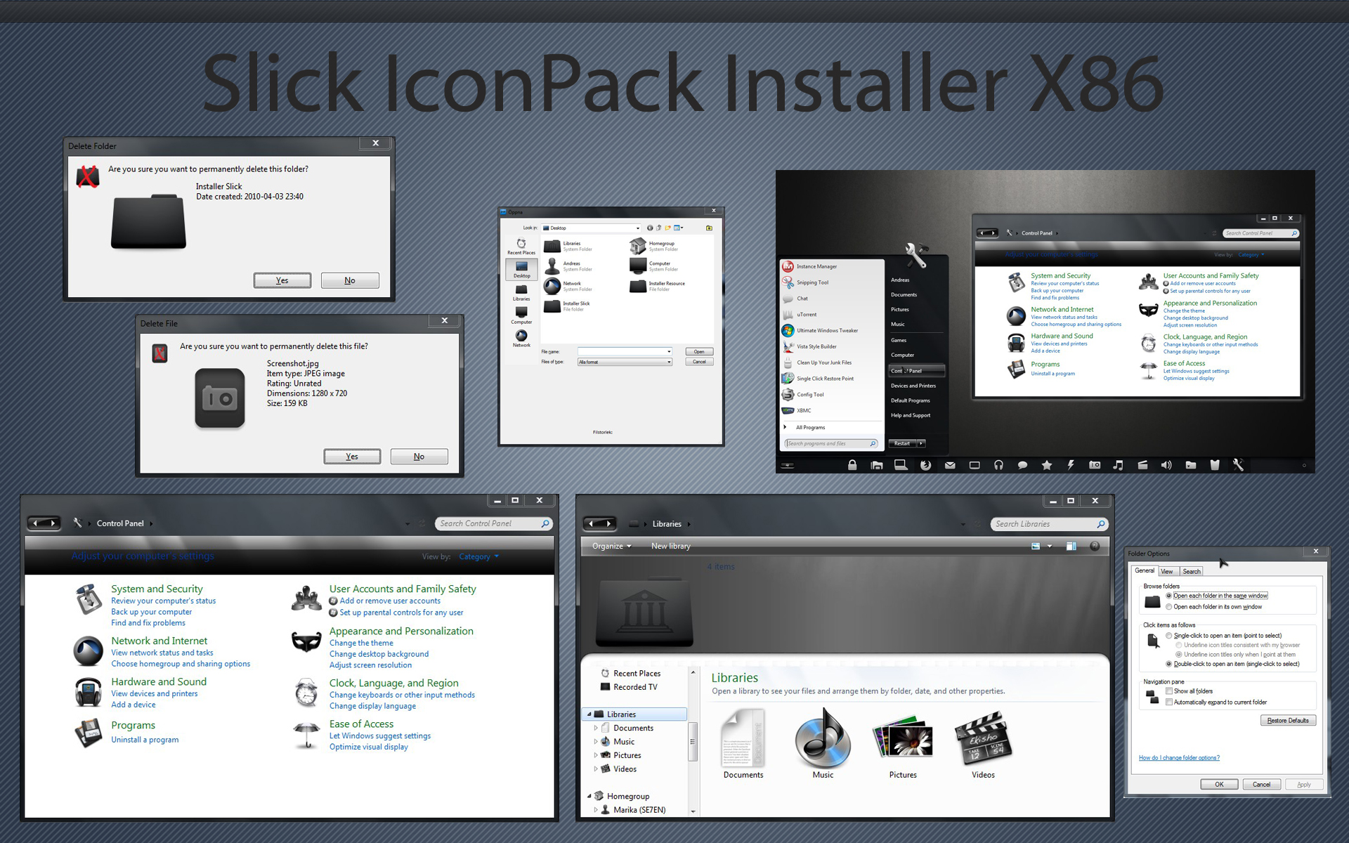 Slick iconPack Top Inst X86