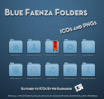 Blue Faenza Folders