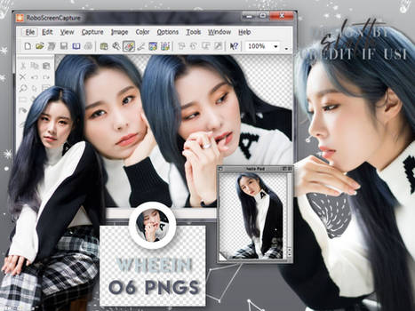 wheein [PNG PACK] - reality in black.