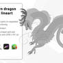 Eastern Dragon P2U Lineart for sale