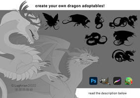 Dragon Linearts x7 Bundle for sale by Laghrian