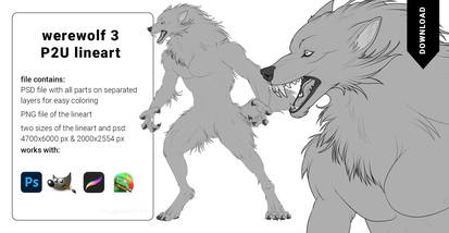 Anthro Wolf Template by ElementalSpirits on DeviantArt