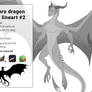 Anthro Dragon Lineart #2 Lineart for sale