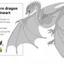 Wyvern Dragon Lineart for sale