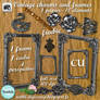 CU free vintage charms and frames
