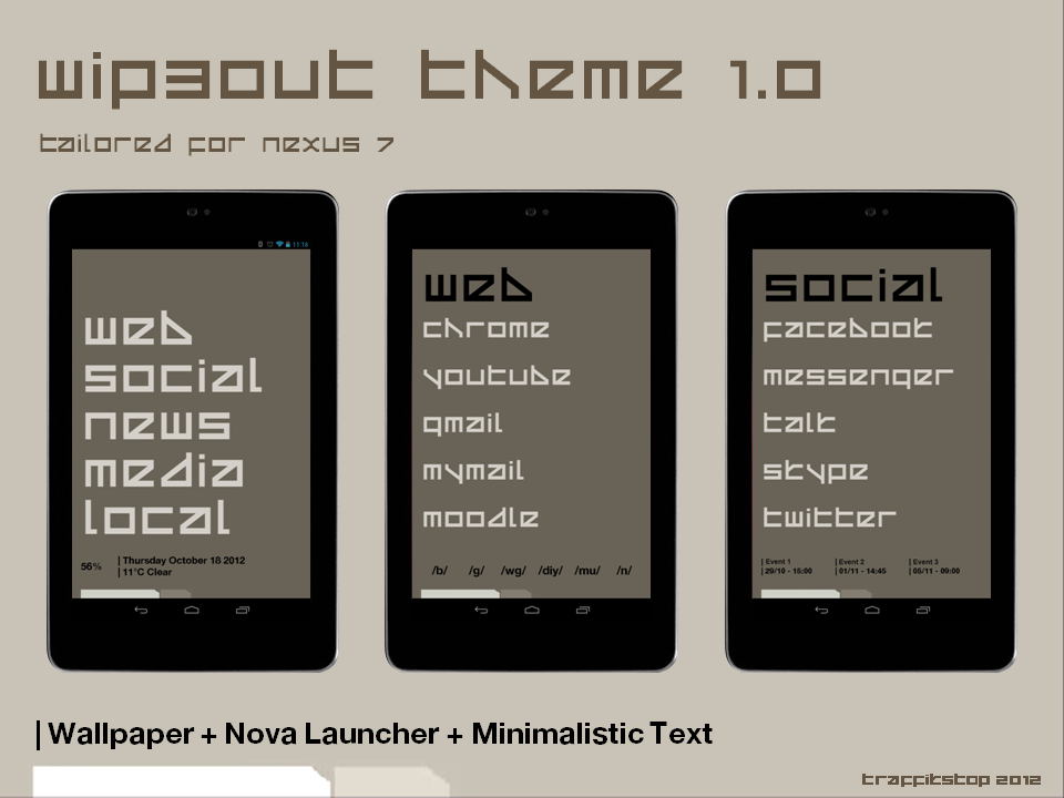Wip3out Theme 1.0 for Android / Nexus 7