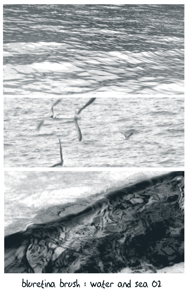 bluretina brush:water n sea 02 by bluretina-stock