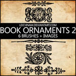Book Ornaments Brushes 2
