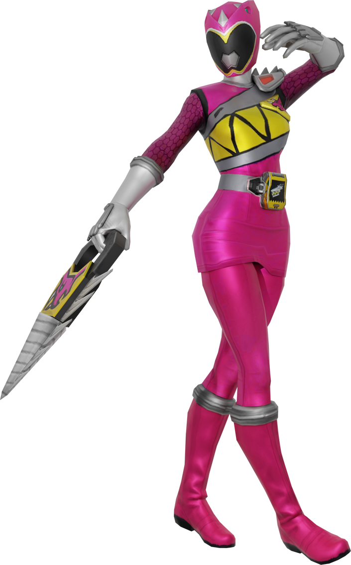 [DL] Pink Dino Charge Ranger by Stradel on DeviantArt