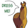 dA Llama Dress Up - UPDATE