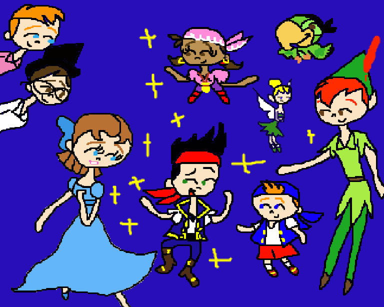 Wendy Meets Jake And The Never Land Pirates by Mileymouse101 on DeviantArt