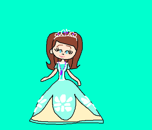 princess sofia green dress SOFIA