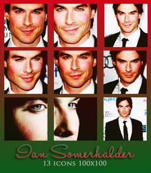 Ian Somerhalder Icons by McOlussska