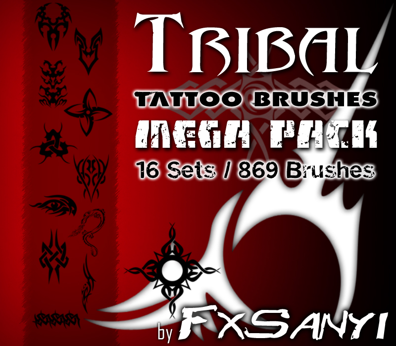 Tribal Tattoo Brushes MegaPack