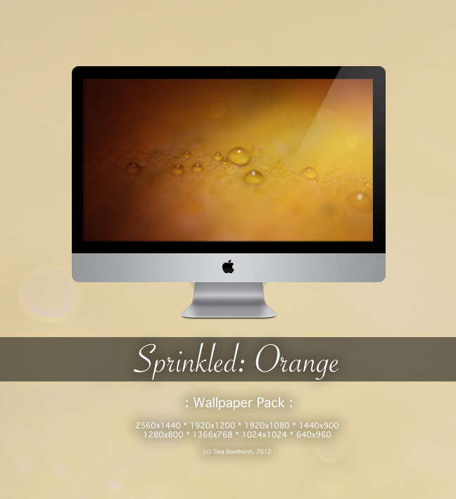 Sprinkled: Orange Wallpaper Pack