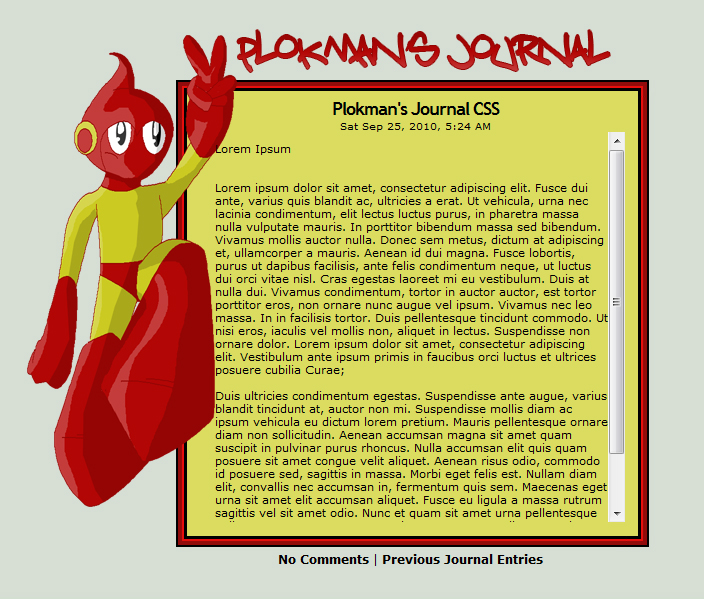 Plokman's Journal CSS