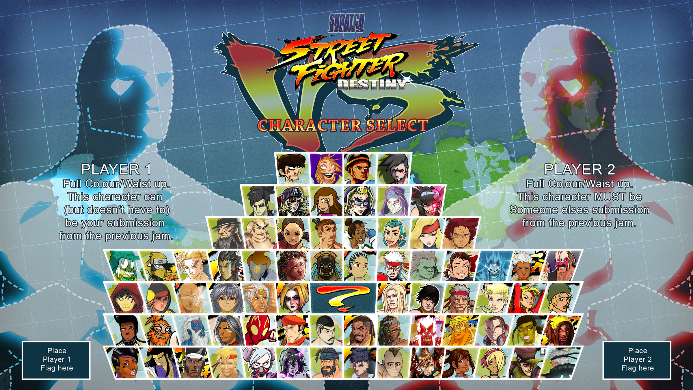 the-daily-low-price-street-fighter-character-menu-select-poster-24x36
