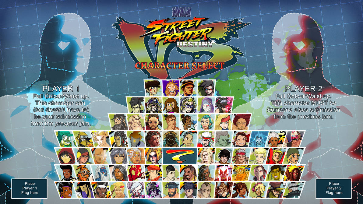 SFDestiny Character Select Screen JAM by theCHAMBA on DeviantArt