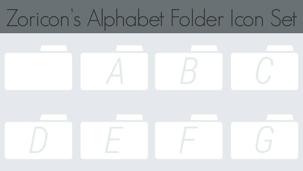 Alphabet Folder Icons