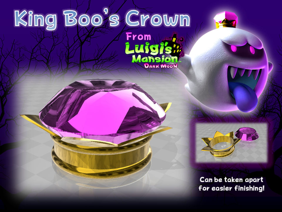 King Boo's Crown (Dark Moon) by SupersonicKoopa on DeviantArt