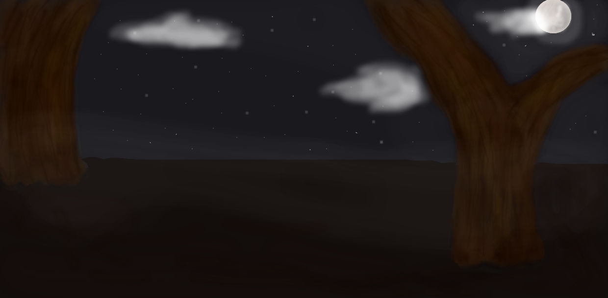Forest at Night by KarineMattos on DeviantArt