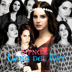 8 png's Lana del Rey