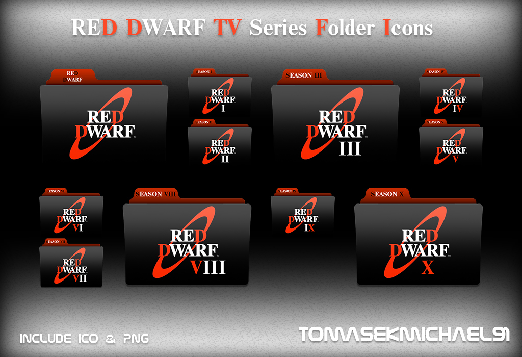 Red Dwarf Folder Icons