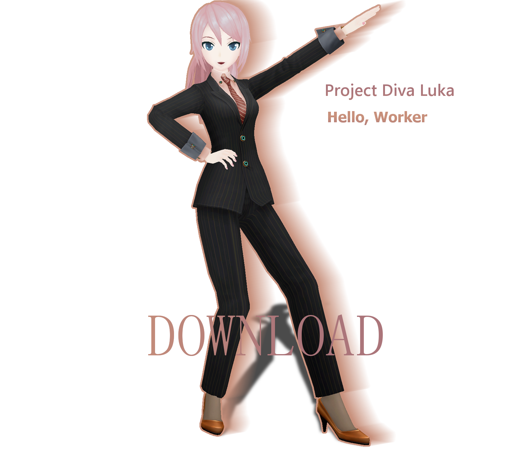 .:MMD:. Project Diva F2nd Hello, Worker Luka