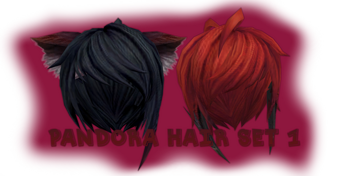 .:MMD:. [MVS] Pandora Hair Set 1 {DL}