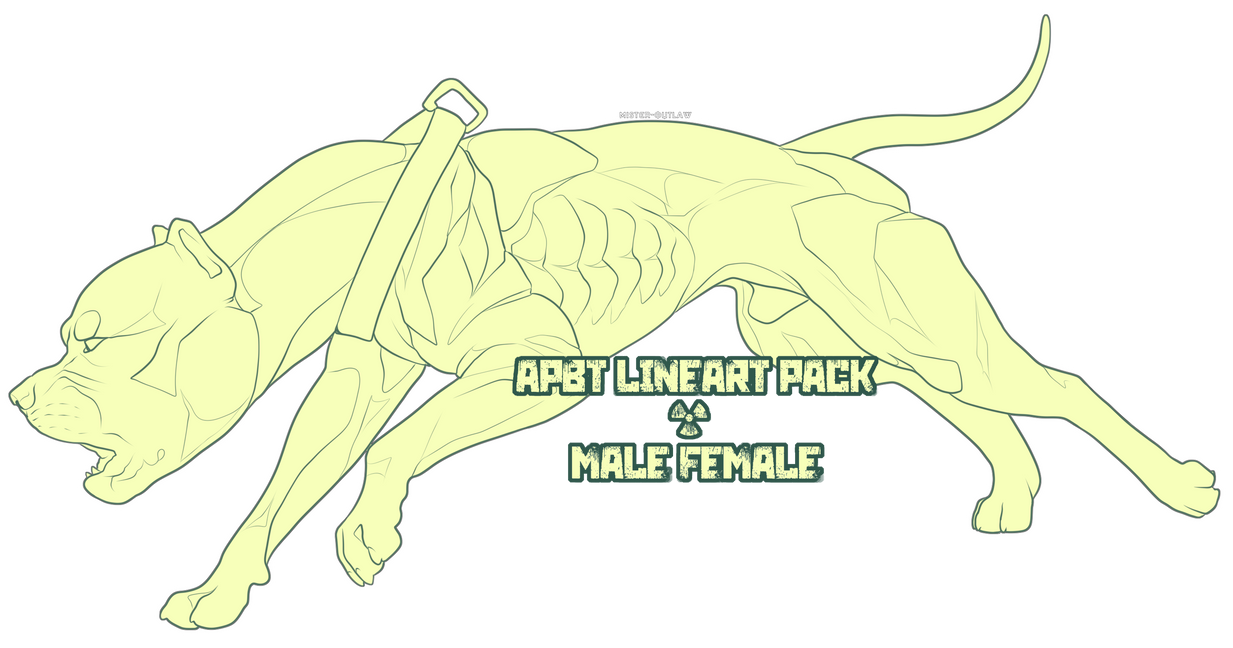 APBT FREE - Lineart Pack by Mister-Outlaw on DeviantArt