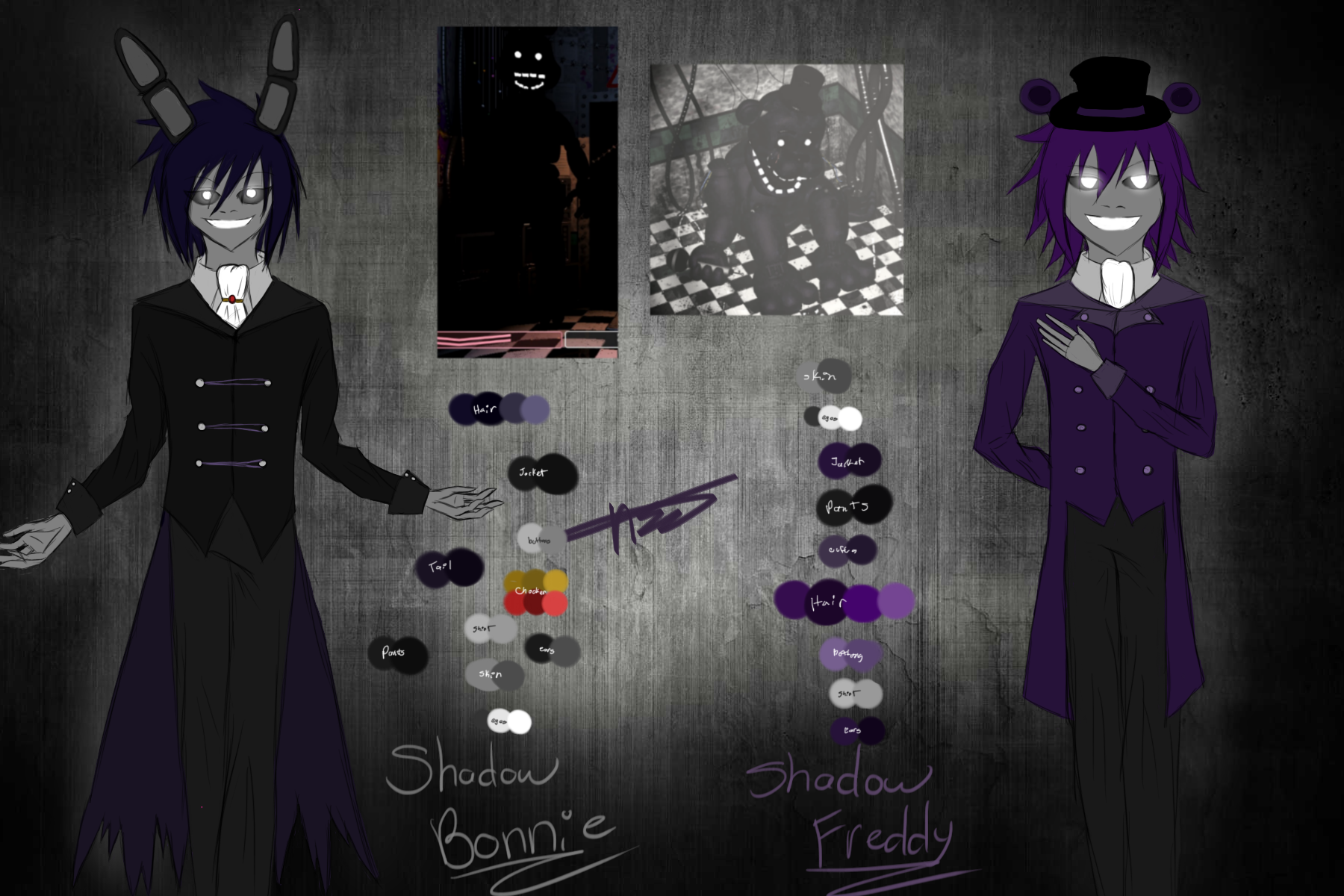 fnaf: shadow freddy, humanized by xiwkyeh on DeviantArt