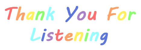 Thank You For Listening Gift