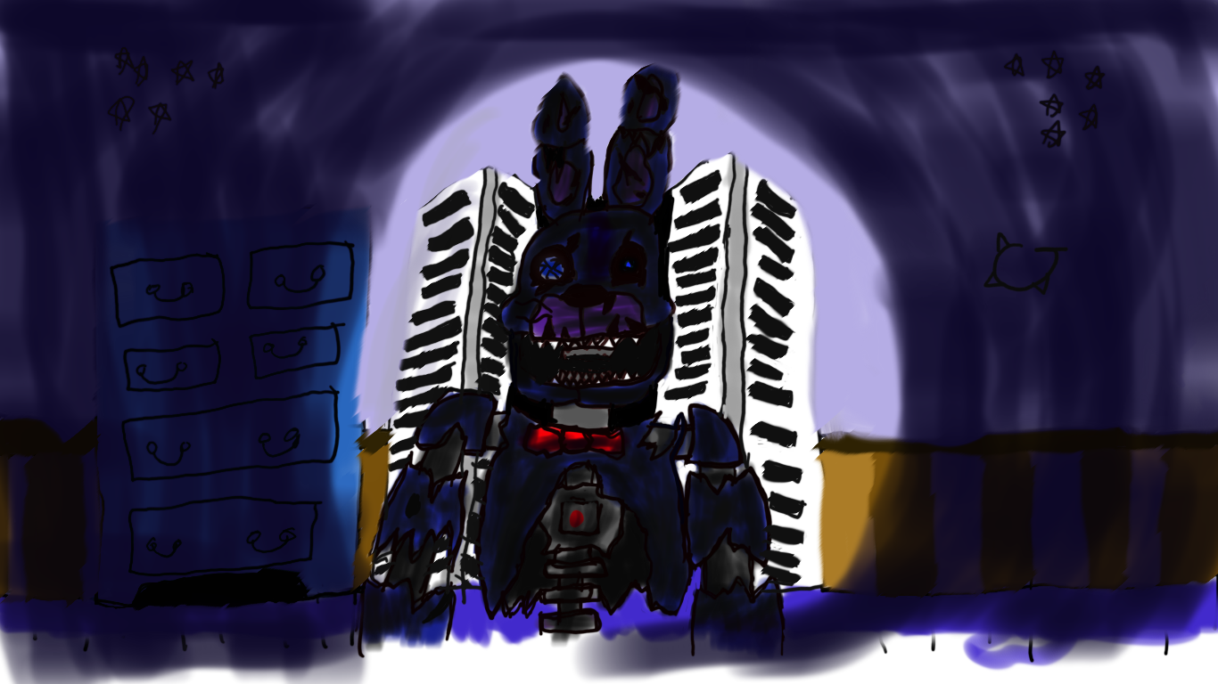 Nightmare Bonnie by Cajora on DeviantArt