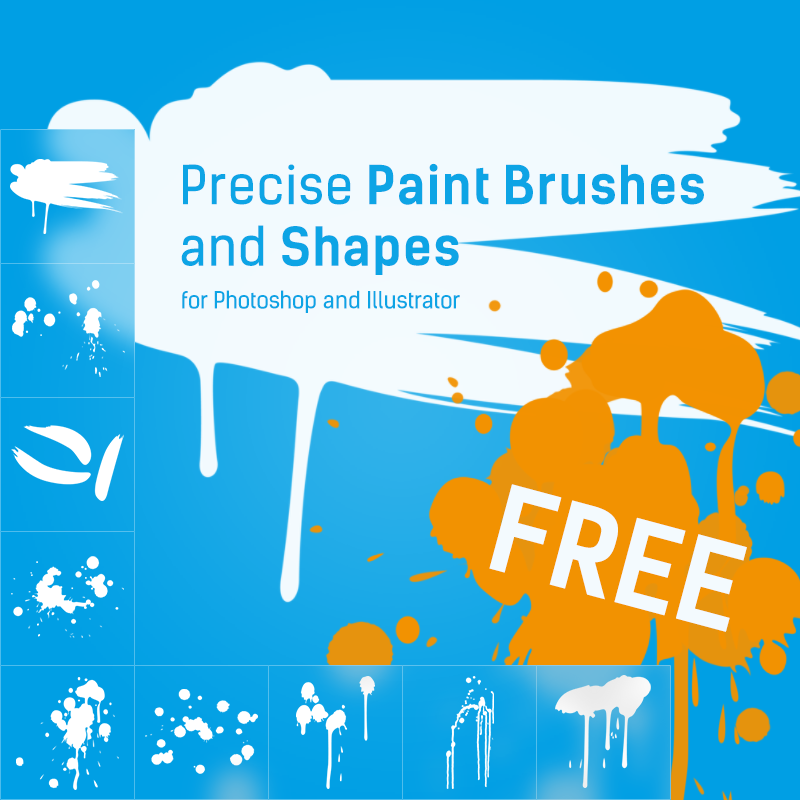 Free Precise Paint Brushes and Shapes