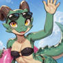 Kobold Girl Water Fun (Video)