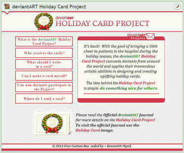 Holiday Card Project Custom Box 2014