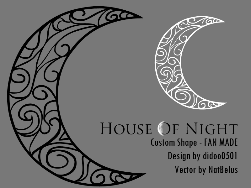 House Of Night Moon Shape