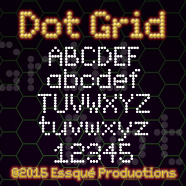 Dot Grid Font