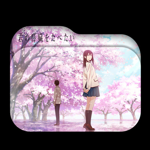Wallpaper Kimi No Suizou Wo Tabetai Folder Icon By Mji13 On Deviantart For iPhone