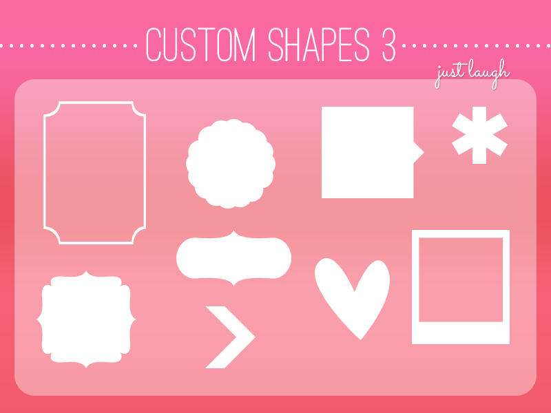 Photoshop Shapes Ar�ivi, Custom Shapes