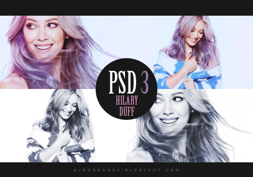 PSD coloring 3: Hilary Duff