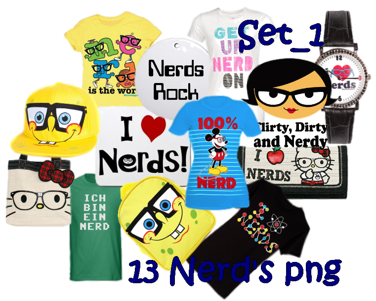 13 Nerd's Png  Set_1