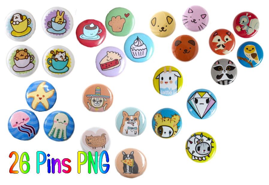 26 Pins PNG