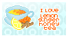 I Love Lemon Ginger Honey Tea #Stamp by JEricaM
