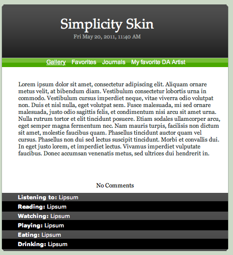 Simplicity Skin