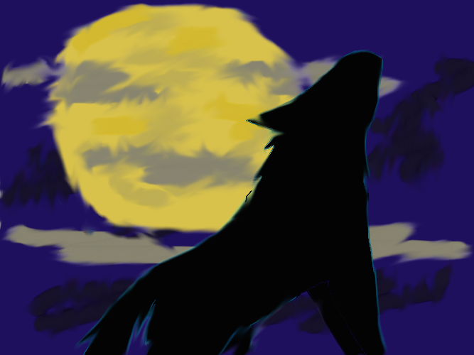 Wolf in the Night by iDreamed-a-Dream on DeviantArt