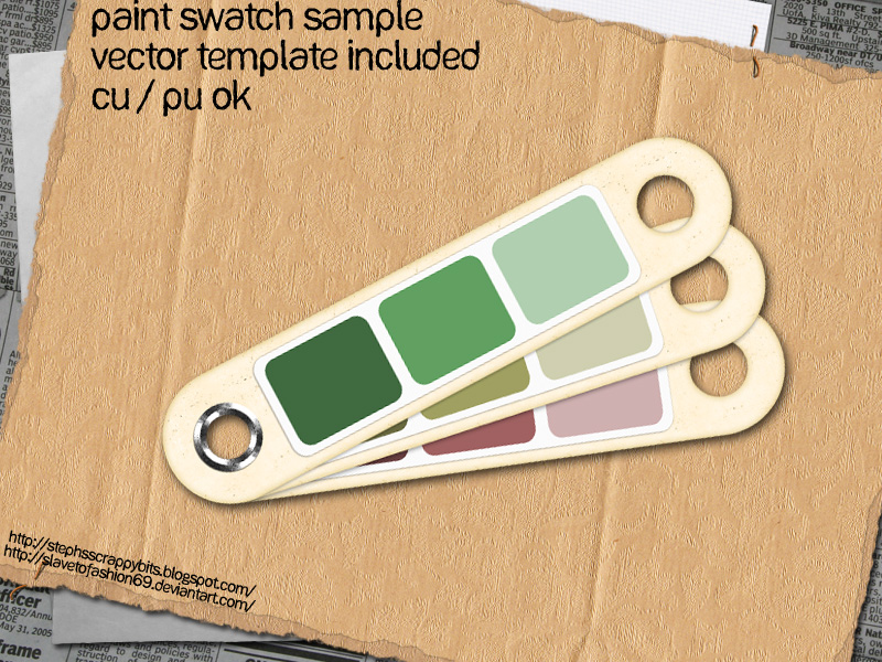 Paint Swatch Sample Template