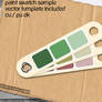 Paint Swatch Sample Template