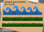 Grass + Wave Borders